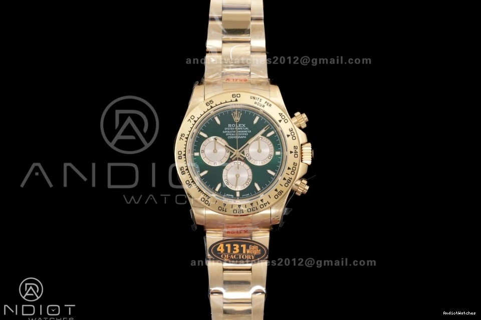 SmoothTexture V6 YG 2025 Dial Green Daytona 1:1 126508 Edition Best YG Bracelet QF QF4131 Weight) on (Gain 493 0523